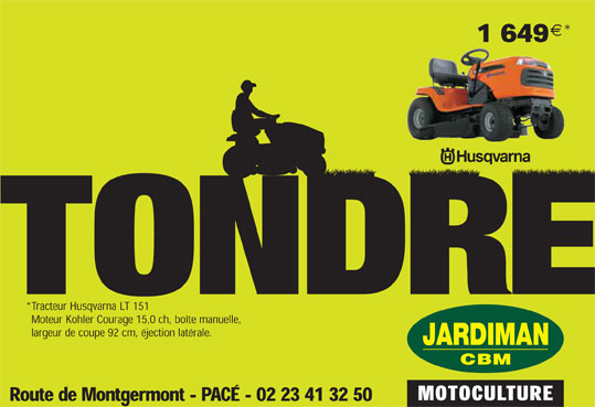 Annonce motoculture tondeuse